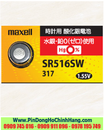 Pin Maxell SR516SW-317